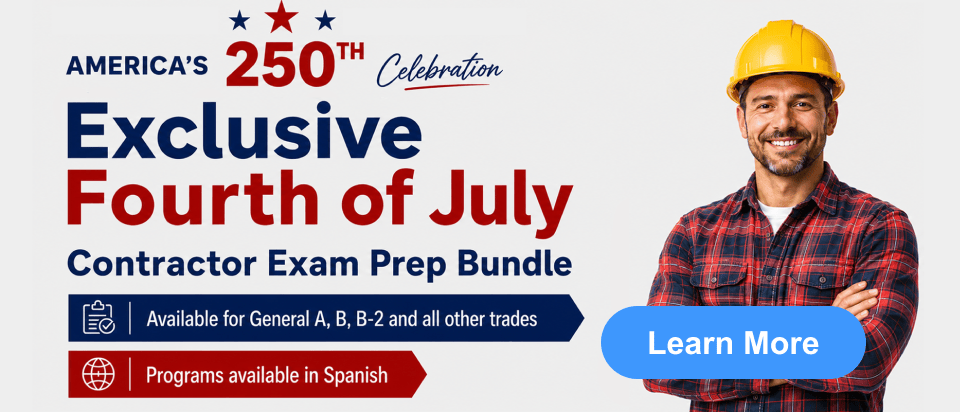 July 2026 Contractor License Promotion